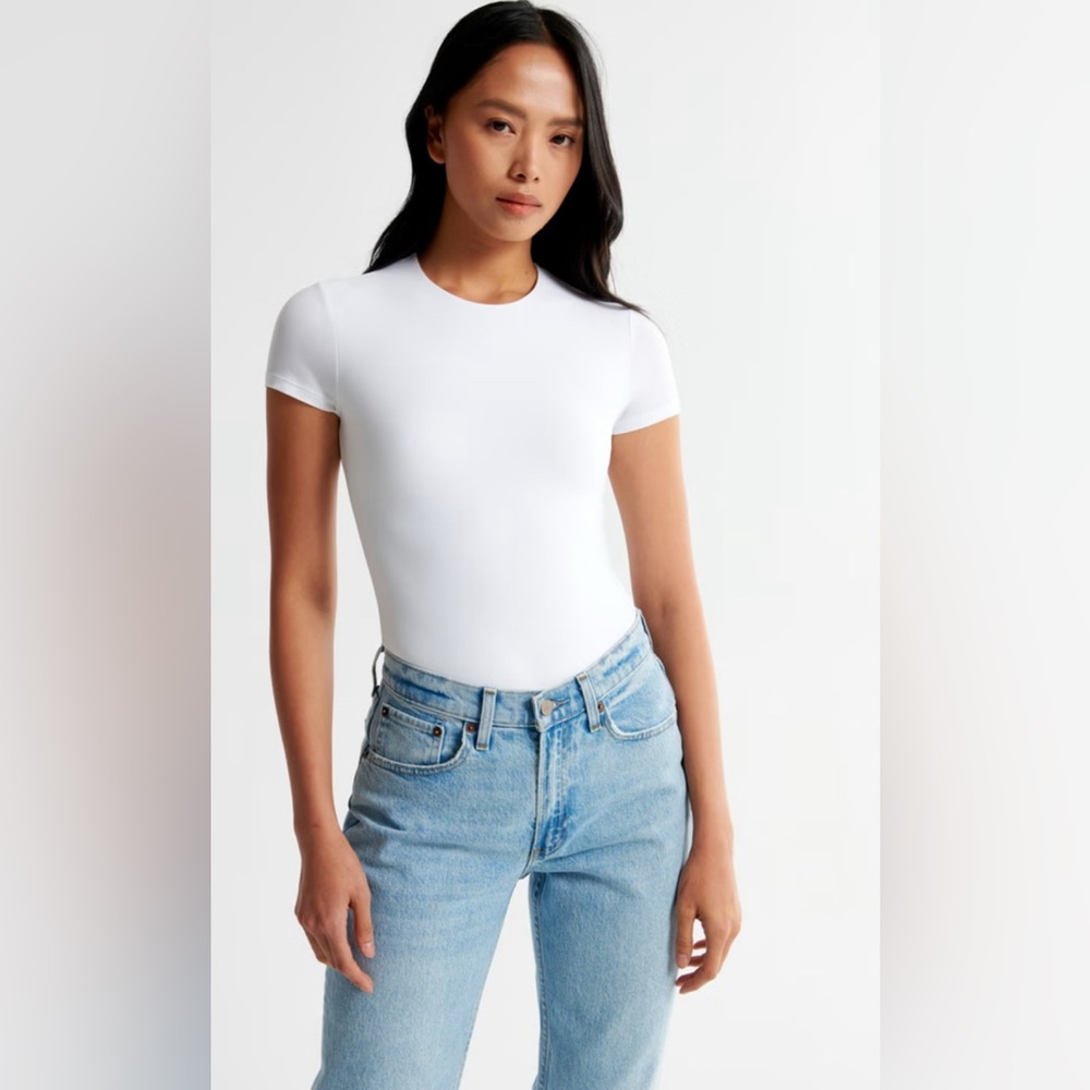 Abercrombie & Fitch White Tee Bodysuit
